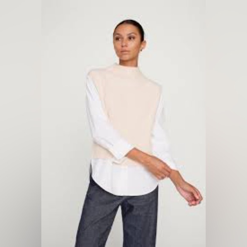 Brochu Walker Joni Mock-Neck Layered Looker